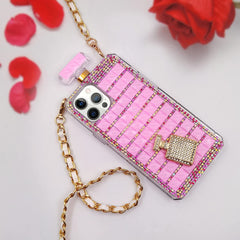 Rhinestone Crystal Perfume Bottle Phone Case for Apple