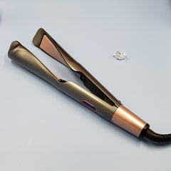 Hair Curler - Straightener 2 in 1,  Spiral Wave Curling Iron, Professional Hair Straighteners