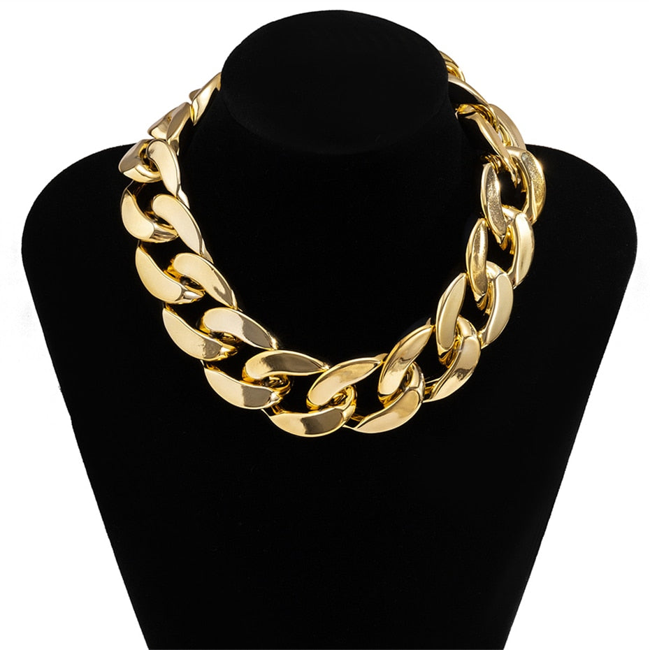 Bold and Chunky: Multi-Layered Gold Choker for Women