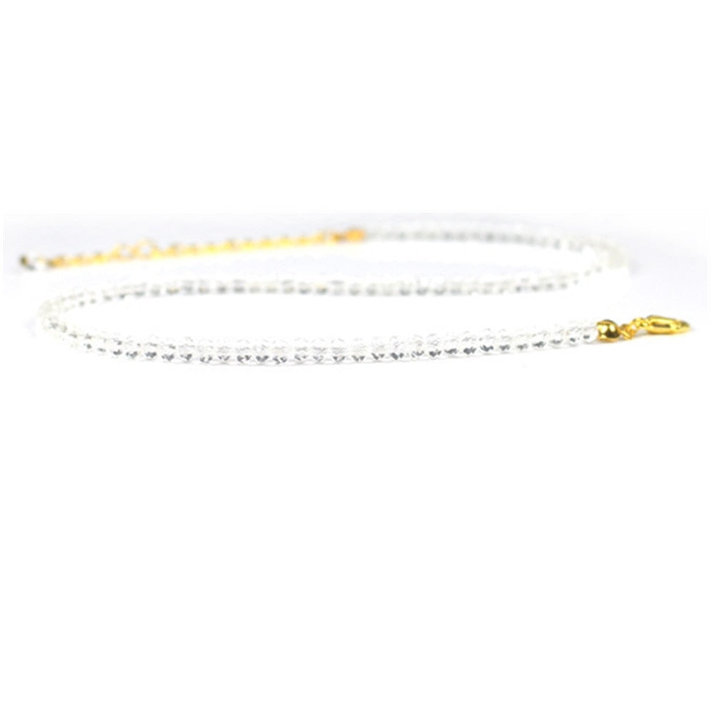 Simple Black Beads Short Necklace