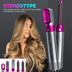 5 In 1 Hair Dryer Brush Professional Dryer And Straightening Brush Electric Hair Styling Tool Automatic Hair Curler