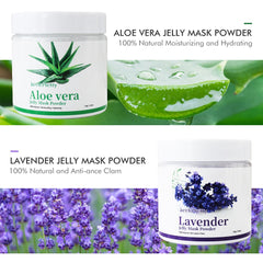 Natural Soft Hydro Jelly Face Mask Powder Series Rose Whitening Aloe Vera Mask DIY Rubber Facial SPA Jelly Mask Facial Skin Care