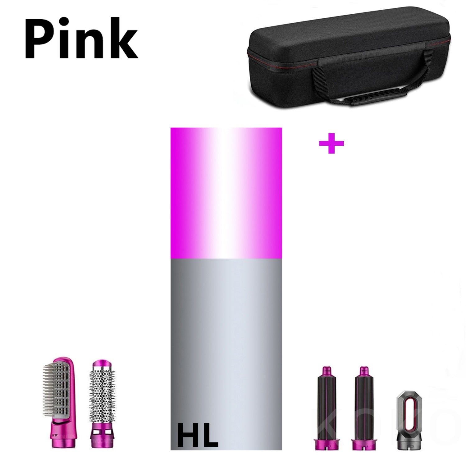 5 in 1 Hair Dryer Heat Comb Hair Curler Professional Iron Hair Straightener Styling Tool Hair Dryer Combination Kit