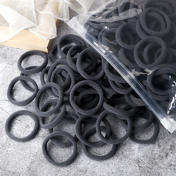 50PCS/Set Basic Hair Bands Simple Solid Colors Elastic Headband Hair Ties