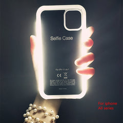 LED selfie light Flash Cases For iPhone