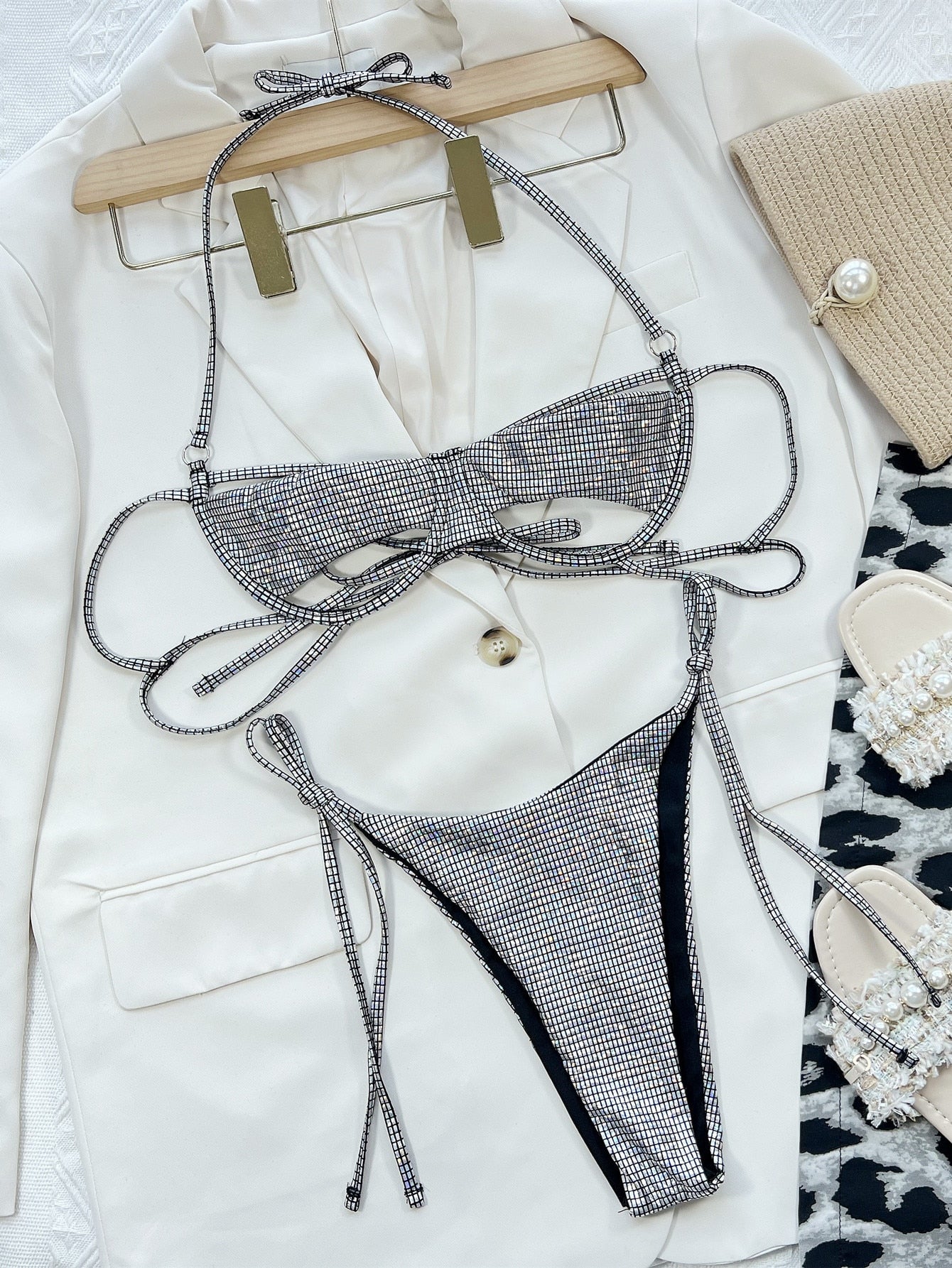 Melissa's Glitzy Beach Babe Bikini Set