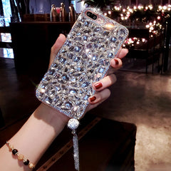 Bling Jewelled Diamond Pendant Phone Case For iPhone