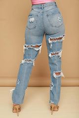 Olivia's Distressed Denim: Baggy and Beautiful