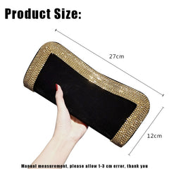 Beading Purse Shoulder Handbags Velvet Shiny Hobo-bag Messenger Bag