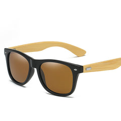 Classic Wood Bamboo Sunglasses with Polarized Lenses