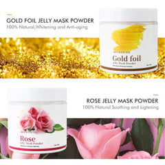 Natural Soft Hydro Jelly Face Mask Powder Series Rose Whitening Aloe Vera Mask DIY Rubber Facial SPA Jelly Mask Facial Skin Care