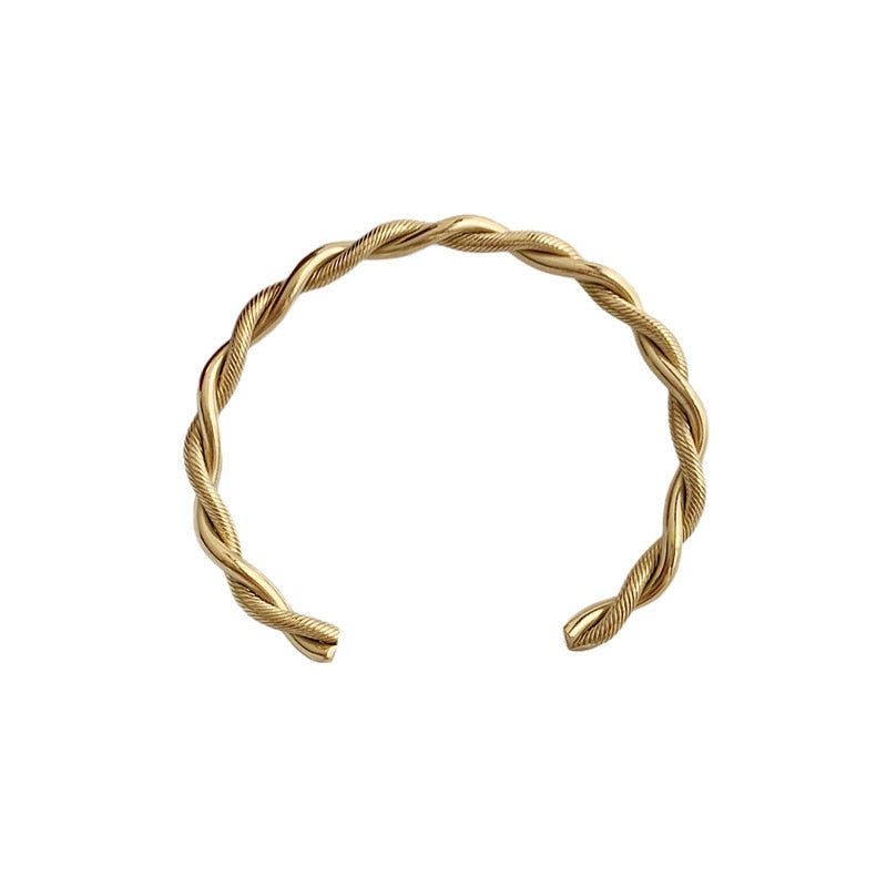 Charm Cuff Twist Bracelets Opening Bangles