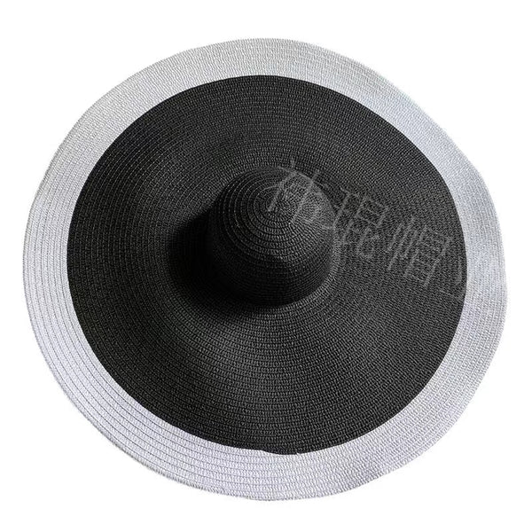 Solene Oversized Wide-Brim Straw Sun Hat