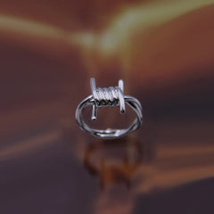 Gothic Geometric Mushroom Ring