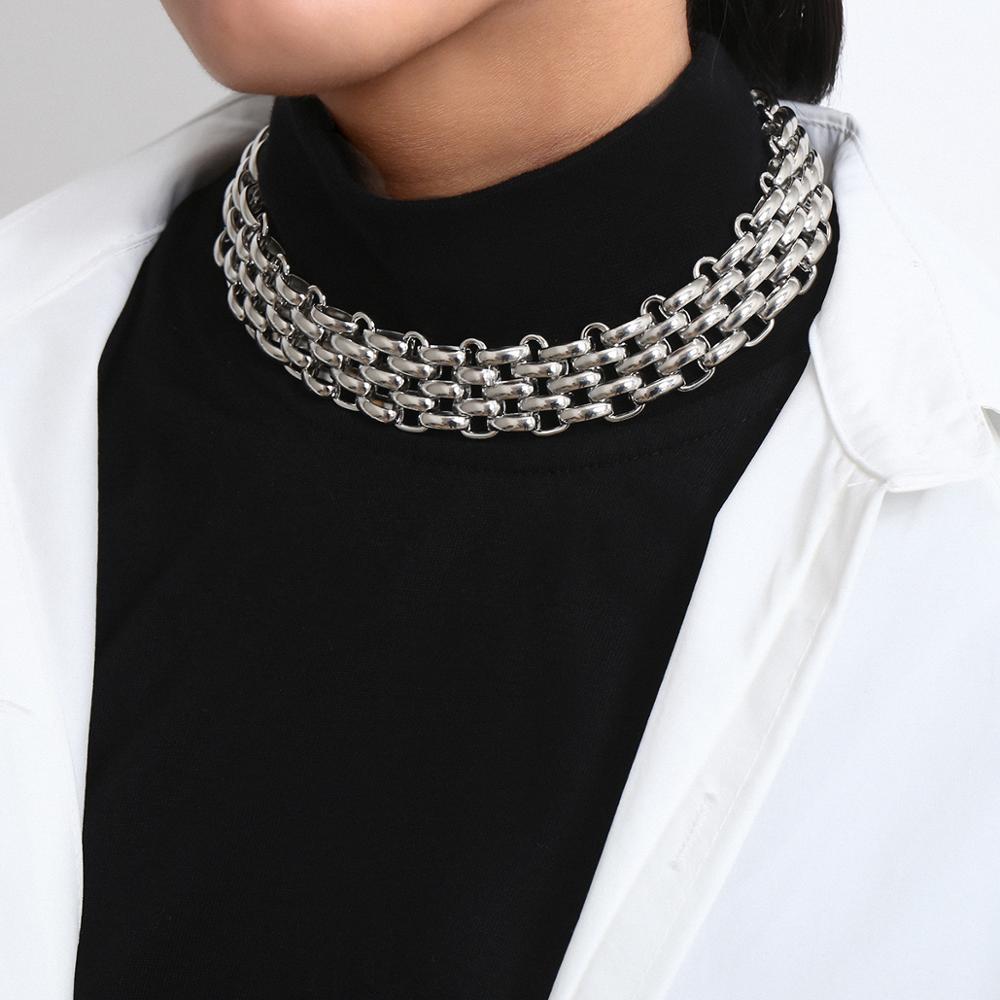 Vesper Chunky Chain Choker Necklace