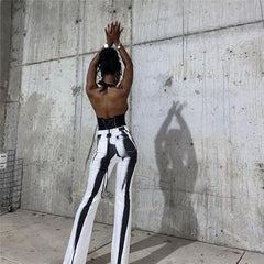 Hawthaw Women Fashion High Waist Streetwear Pencil Long Pants Bottoms 2022 Fall Clothing Wholesale Items For Business