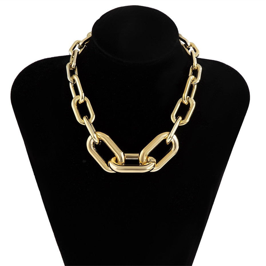 Roxana Multi-Layer Chunky Chain Choker Collection
