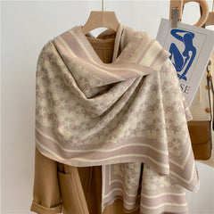 Thick Cashmere Scarf for Women Print Pashmina Shawl and Wrap