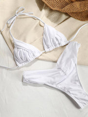 Zrtak Sexy Bikini High Cut Swimsuit Female Middle Waist Swimwear Women Bathing Suit Pink Black Biquini Bandage Bikini Set