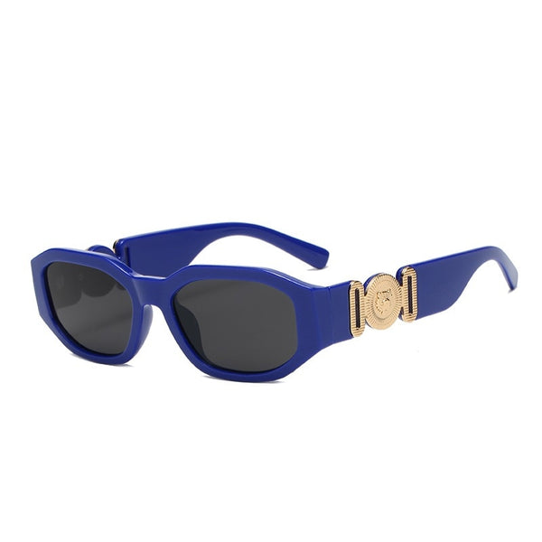 Remi Slim Rectangle Retro Sunglasses