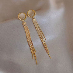 Long Tassel Earrings 2022 New Simple Women&#39;s Earrings Korean Version Long Elegant and Delicate Fashion Accessories Jewelry