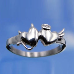 Gothic Geometric Mushroom Ring