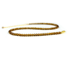 Simple Black Beads Short Necklace