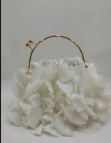Graceful Lily Floral Rhinestone Evening Clutch