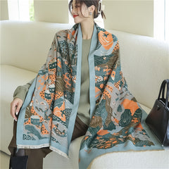 Thick Cashmere Scarf for Women Print Pashmina Shawl and Wrap