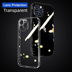 Clear Case For iPhone 14 13 12 Pro Max Back PC+TPU Shockproof Full Lens Protection For iPhone 11 Pro Transparent Cover