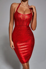 Top Quality Wmon Black Red Silver Sleeveless Bodycon Fashion Rayon Bandage Dress Evening Party Bodycon Dress Vestidos