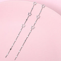2023 New Fashion Korean Hanging Long Tassel Drop Earrings For Women&#39;s Metal Gold Stars Color Earrings Jewelry Beautiful Gifts