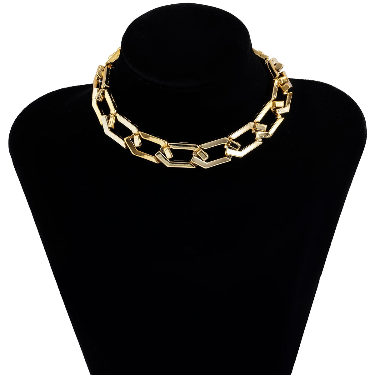 Zaria Oversized Chunky Link Choker Collection