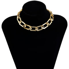 Thick CCB Material Exaggerated Big Choker Necklace Collar for Women Hiphop Chunky Chain Necklaces on the Neck 2022 Egirl Jewelry