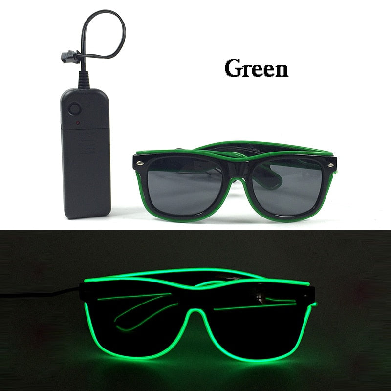 Neon Pulse LED Party Sunglasses