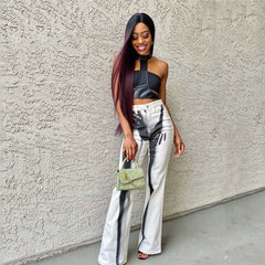 Hawthaw Women Fashion High Waist Streetwear Pencil Long Pants Bottoms 2022 Fall Clothing Wholesale Items For Business