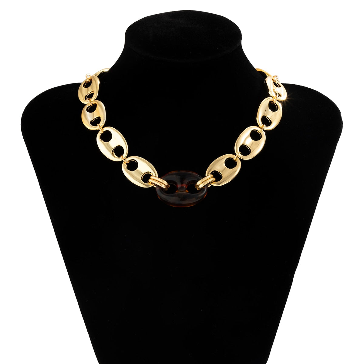 Zaria Oversized Chunky Link Choker Collection