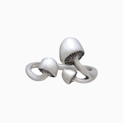 Gothic Geometric Mushroom Ring