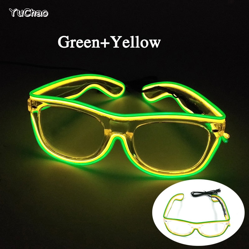 Neon Pulse LED Party Sunglasses
