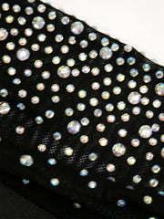 Sexy see through black rhinestone bodysuit jumpsuit women 2022 backless bodycon mesh rompers womens jumpsuits party club outfits