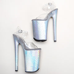 PVC upper  Platform Sexy  High Heels Sandals Pole Dance shoes