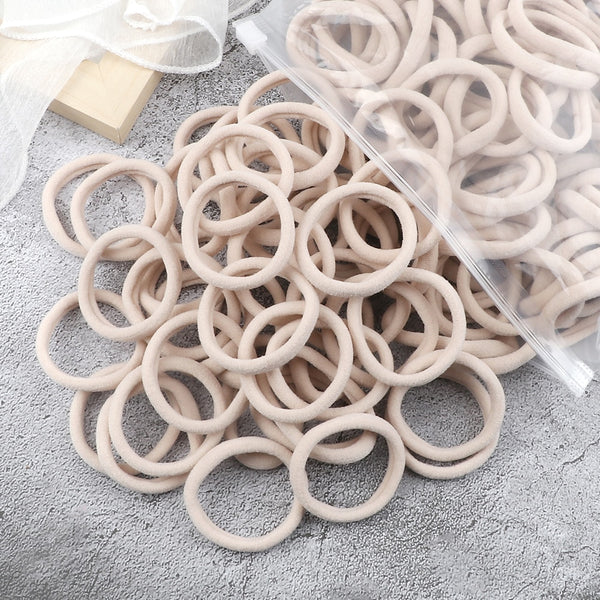50PCS/Set Basic Hair Bands Simple Solid Colors Elastic Headband Hair Ties