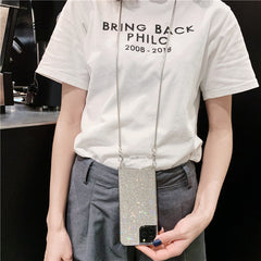 Crossbody Chain Fashion Bling Full Diamond Case for iPhone