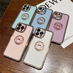 Bling 3D Crystal Holder stander Phone Case For iphone