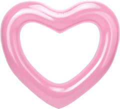 Inflatable Swim Rings Heart Shaped Swimming Pool Float Loungers