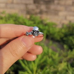 Gothic Geometric Mushroom Ring