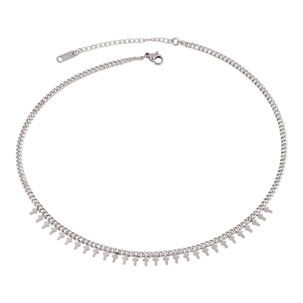 Solene Geometric Pendant Choker Collection