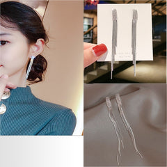Long Tassel Earrings 2022 New Simple Women&#39;s Earrings Korean Version Long Elegant and Delicate Fashion Accessories Jewelry