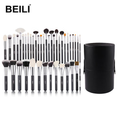 Black Makeup Brushes Set