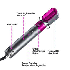 5 In 1 Hair Dryer Brush Professional Dryer And Straightening Brush Electric Hair Styling Tool Automatic Hair Curler